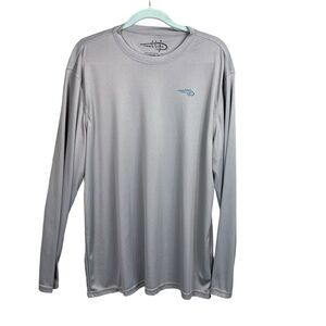 Reel Life Gear Long Sleeve Shirt Mens XXL Gray Fishing Breathable Casual